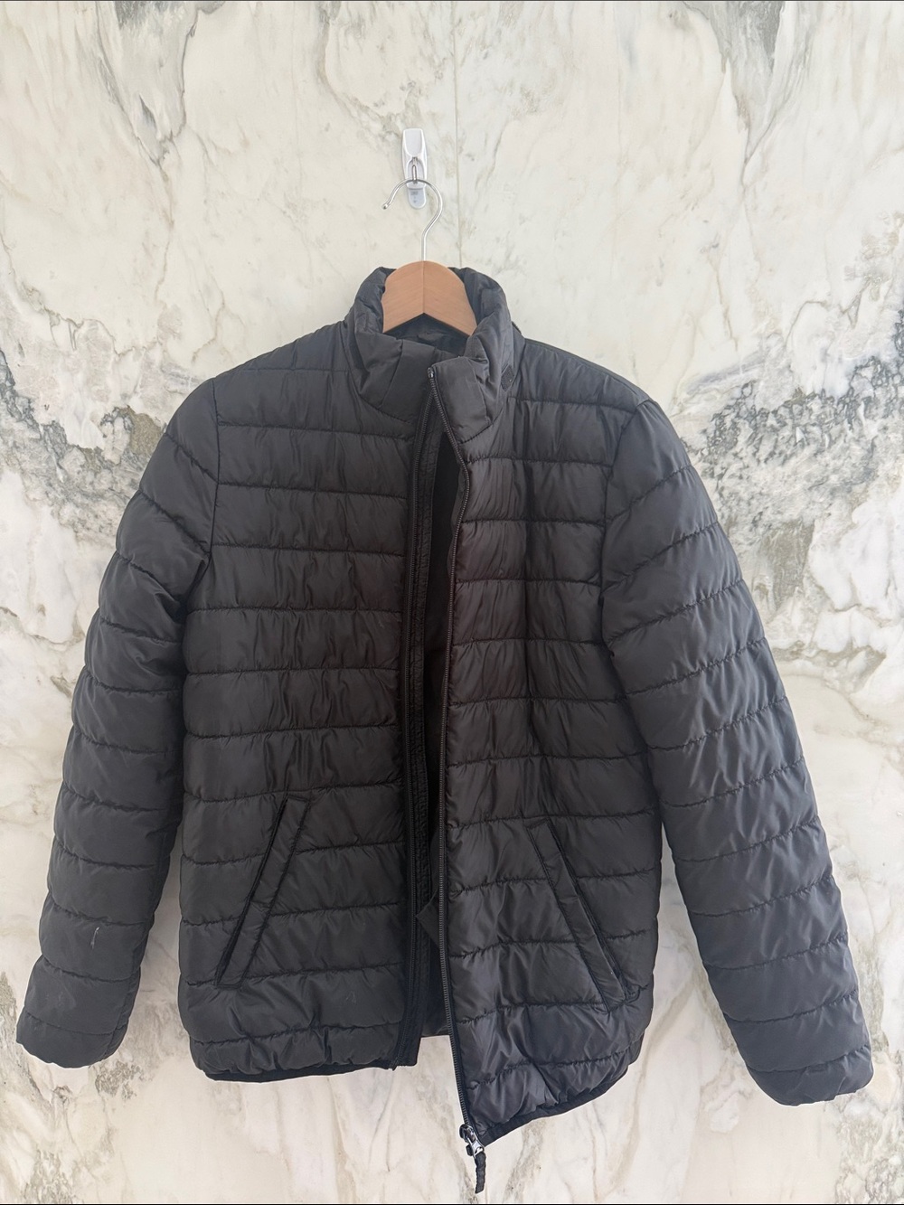H&M Black Quilted Puffer Jacket